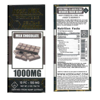 Beez Wax 1000mg Delta 8 Milk Chocolate Bar